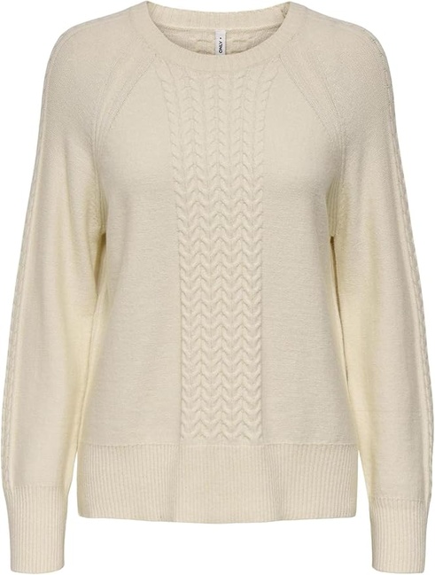 Жіночий сірий светр Only артикул 15351112 Whitecap Gray FW2025 Фото ракурс 1 - Жіночий сірий светр Only артикул 15351112 Whitecap Gray FW2025