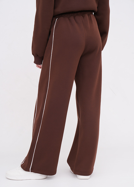 Фото ракурс 2 - Жіночі коричневі штани EQUILIBRI артикул W291 050 200 CINNAMON FW2025