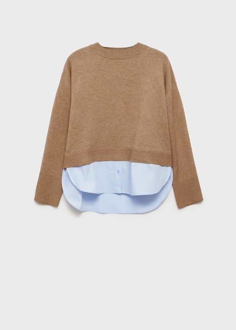 Фото ракурс 3 - Жіночий бежевий джемпер Mango артикул 87024080 09 8 season