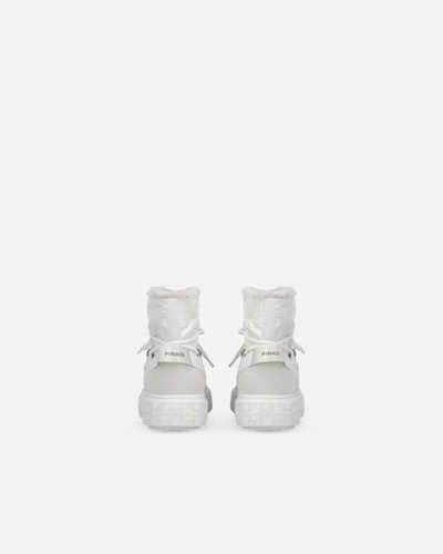 Фото ракурс 2 - Жіночі білі чоботи Pinko артикул SS0101-T036 DY7 FW2025