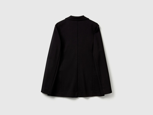 Фото ракурс 2 - Жіночий чорний пiджак Benetton артикул 27CKDW03D 100 25A
