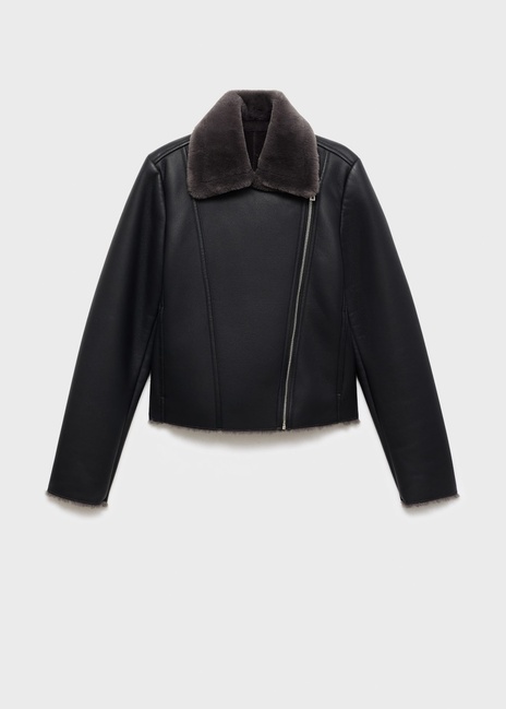 Фото ракурс 4 - Жіноча чорна куртка Mango артикул 17075796 99 1 season