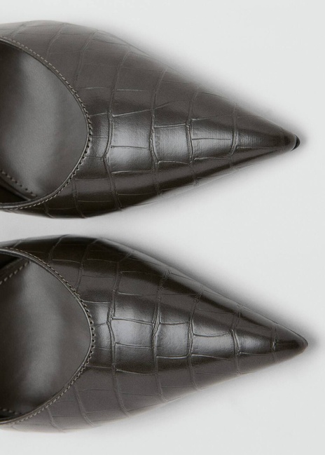 Фото ракурс 4 - Жіночі сірі туфлі Mango артикул 17037902 91 1 season