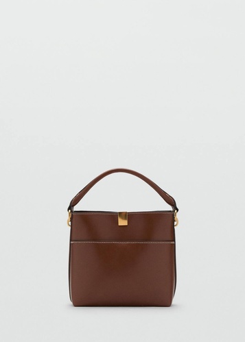 Фото ракурс 2 - Женская коричневая сумка Mango артикул 17004449 CU 1 season
