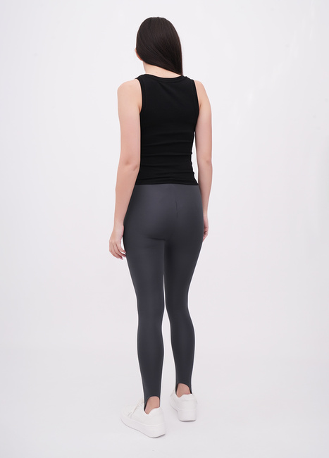 Женские серые лосины EQUILIBRI артикул W464 010 000 Dark grey FW2025 Фото ракурс 2 - Женские серые лосины EQUILIBRI артикул W464 010 000 Dark grey FW2025