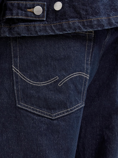 Фото ракурс 7 - Мужские синие шорты Jack & Jones артикул 12272214 Blue denim FW2025