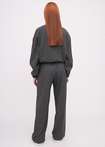 Фото ракурс 2 - Жіночі сірі брюки EQUILIBRI артикул W491 073 200 Graphite FW2025