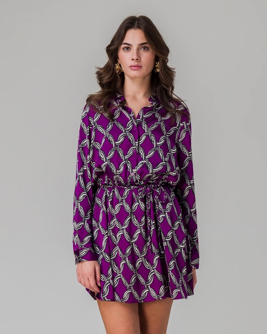 Жіноча фіолетова сукня Piazza Italia артикул 32755 VAR 1 SS2025 Фото ракурс 1 - Жіноча фіолетова сукня Piazza Italia артикул 32755 VAR 1 SS2025