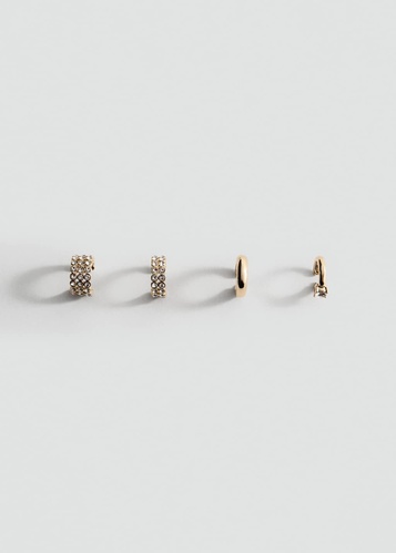 Фото ракурс 2 - Жіночі золоті сережки Mango артикул 27031224 OR 2 season