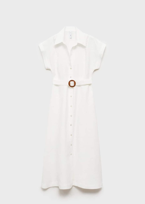 Жіноча біла сукня Mango артикул 87018644 01 8 season Фото ракурс 3 - Жіноча біла сукня Mango артикул 87018644 01 8 season