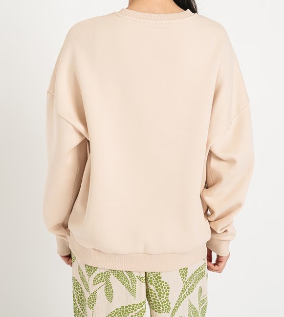 Фото ракурс 2 - Женский бежевый свитшот Vero Moda артикул 10312600 Sand Dollar SS2024