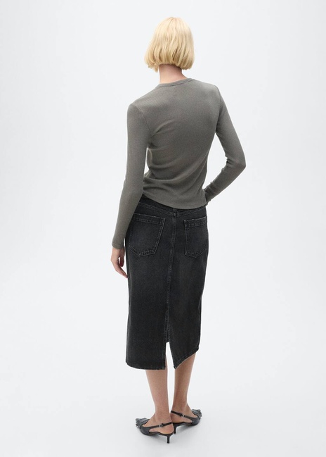 Жіноча чорна спiдниця Mango артикул 87080636 TN 8 season Фото ракурс 2 - Жіноча чорна спiдниця Mango артикул 87080636 TN 8 season