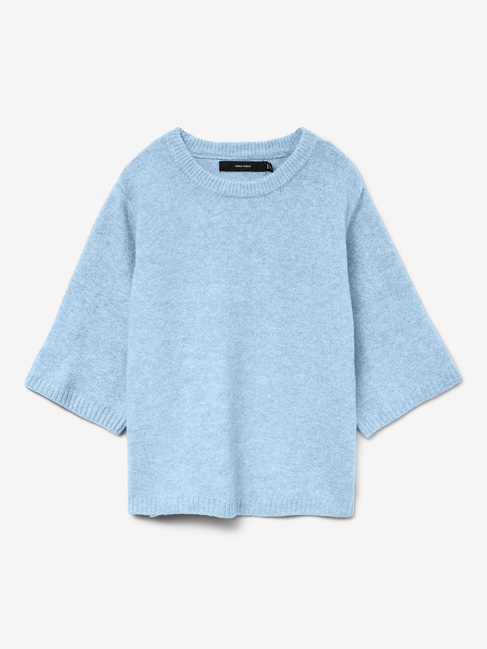 Женский голубой джемпер Vero Moda артикул 10325934 ICE WATER FW2025 Фото ракурс 4 - Женский голубой джемпер Vero Moda артикул 10325934 ICE WATER FW2025