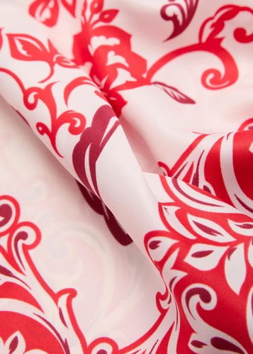 Фото ракурс 2 - Женский красный шарф Mango артикул 17051148 70 1 season