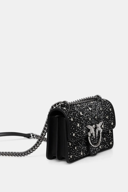 Жіноча чорна сумка Pinko артикул 100074-A20F Z99F FW2024 Фото ракурс 3 - Жіноча чорна сумка Pinko артикул 100074-A20F Z99F FW2024