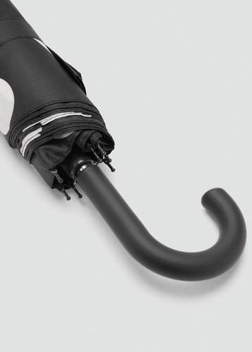 Фото ракурс 2 - Женский черный зонт Mango артикул 27061177 99 2 season