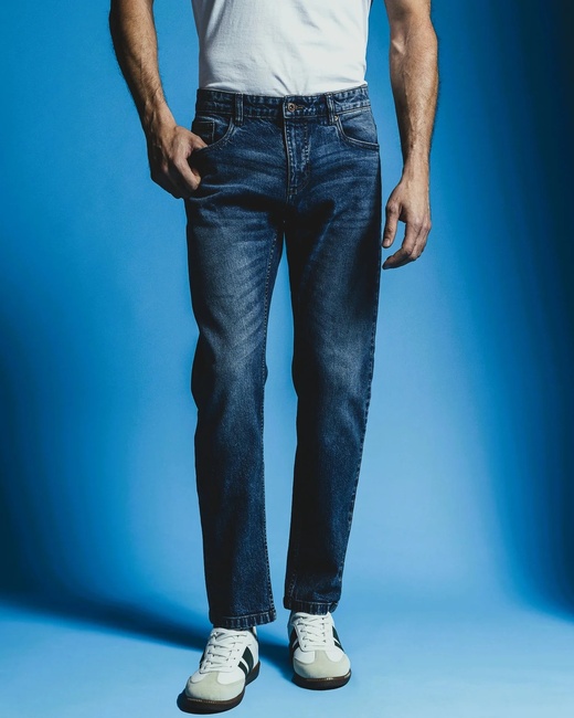 Чоловічі сині джинси Piazza Italia артикул 64867 Denim FW2025 Фото ракурс 1 - Чоловічі сині джинси Piazza Italia артикул 64867 Denim FW2025