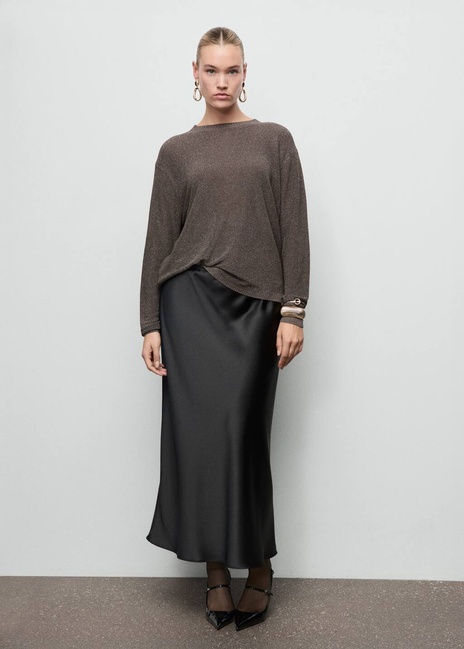 Фото ракурс 6 - Женский коричневый джемпер Mango артикул 17009121 32 1 season