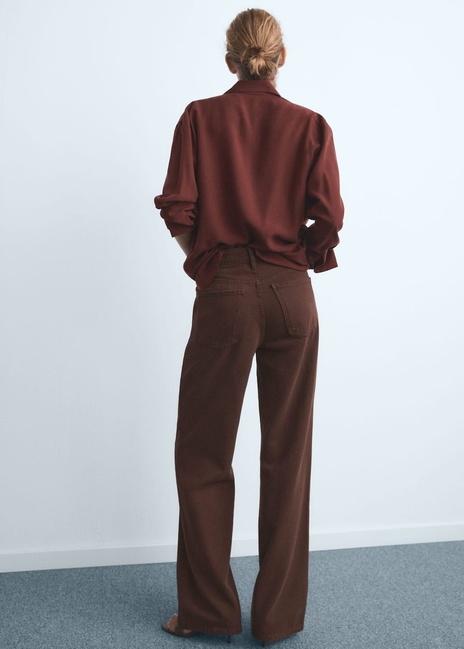 Фото ракурс 2 - Жіночі коричневі джинси Mango артикул 17046350 32 1 season