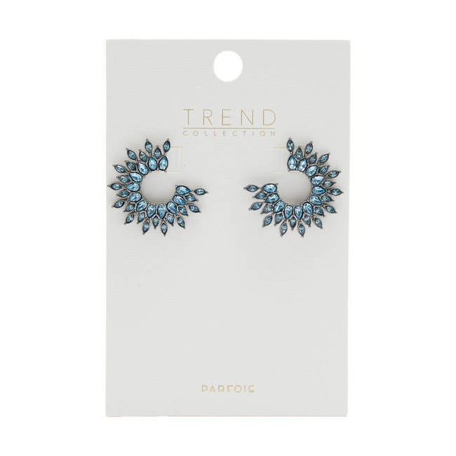 Фото ракурс 3 - Женские синие серьги Parfois артикул 242690 _BL FW2025