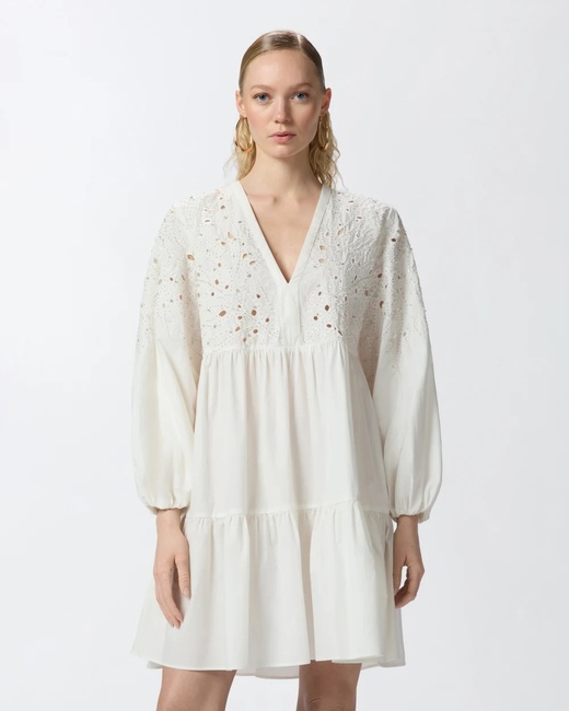 Фото ракурс 5 - Жіноча біла сукня Pinko артикул 105008-A2H0 Z05 SS2025