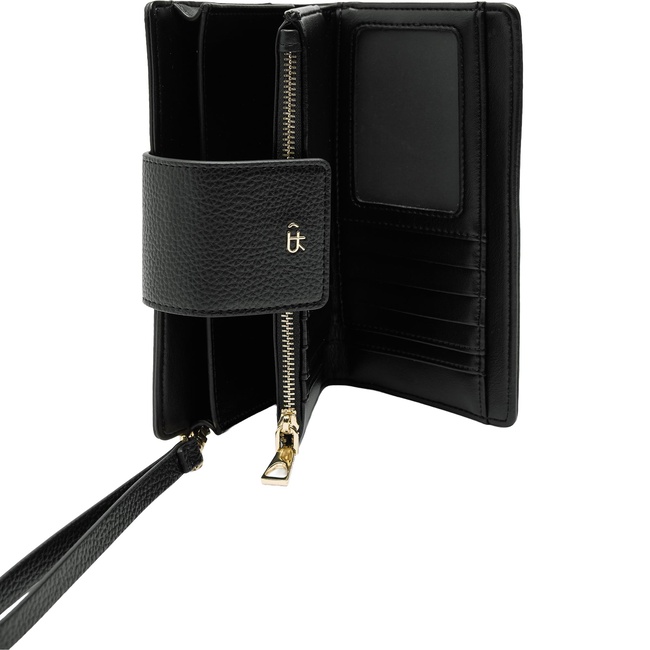 Женский черный кошелёк Parfois артикул 239867 _BK FW2025 Фото ракурс 2 - Женский черный кошелёк Parfois артикул 239867 _BK FW2025