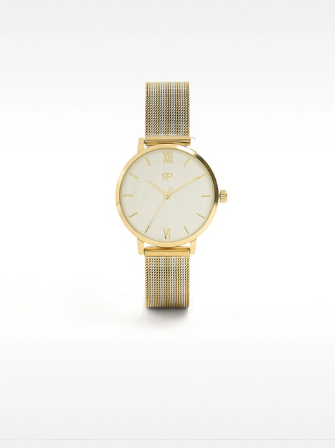 Жіночий золотий годинник Parfois артикул 231909 _MM SS2025 Фото ракурс 1 - Жіночий золотий годинник Parfois артикул 231909 _MM SS2025