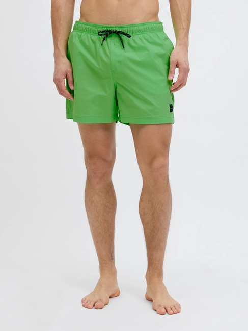 Мужские зеленые плавки Jack & Jones артикул 12272776 Summer Green SS2025 Фото ракурс 1 - Мужские зеленые плавки Jack & Jones артикул 12272776 Summer Green SS2025