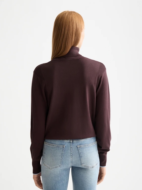 Женский коричневый свитер SCOTCH & SODA артикул U9B00825T U290 FW2025 Фото ракурс 2 - Женский коричневый свитер SCOTCH & SODA артикул U9B00825T U290 FW2025