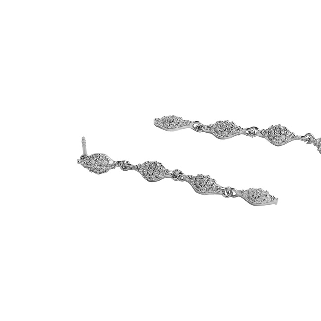 Женские серебряные серьги Parfois артикул 228586 _SV FW2025 Фото ракурс 3 - Женские серебряные серьги Parfois артикул 228586 _SV FW2025