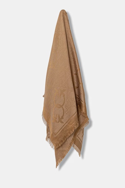 Фото ракурс 1 - Женский бежевый шарф Pinko артикул 106017-A2ZH C65 FW2025