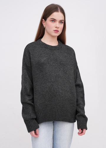 Фото ракурс 1 - Жіночий сірий светр EQUILIBRI артикул W342 054 002 Grey FW2025