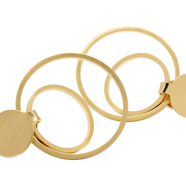 Жіночі золоті сережки Parfois артикул 163330 _GD FW2025 Фото ракурс 4 - Жіночі золоті сережки Parfois артикул 163330 _GD FW2025