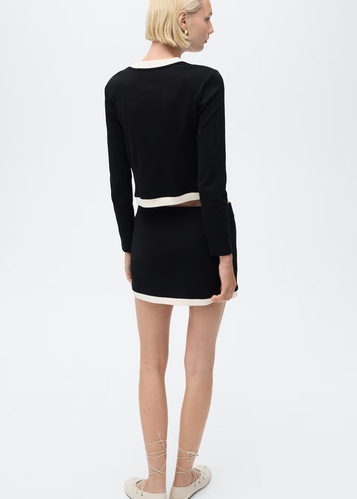 Фото ракурс 2 - Женская черная юбка Mango артикул 17084081 99 1 season