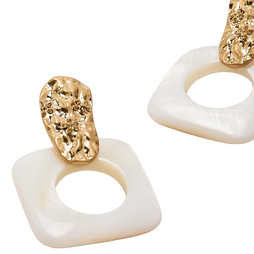 Фото ракурс 2 - Жіночі білі сережки Parfois артикул 235085 _WT FW2025