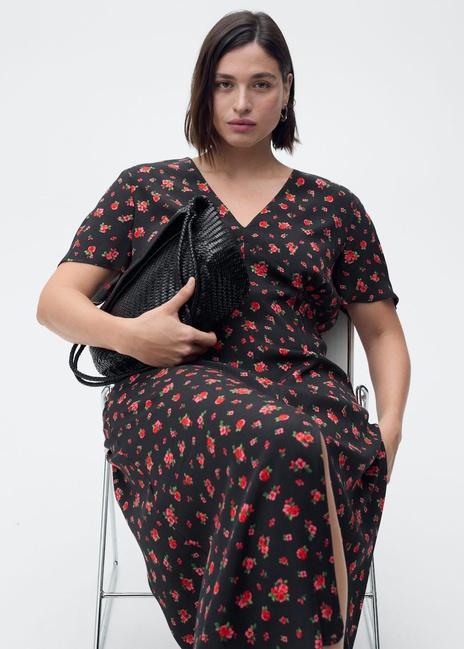 Жіноча чорна сукня Mango артикул 87027183 99 8 season Фото ракурс 7 - Жіноча чорна сукня Mango артикул 87027183 99 8 season