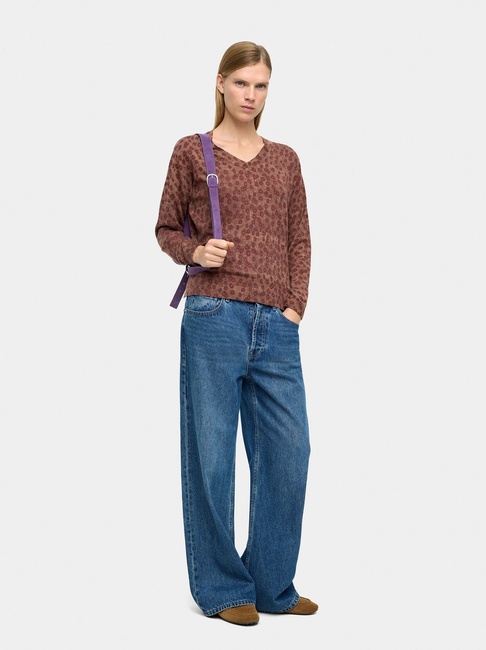 Жіночий коричневий светр Parfois артикул 238083 _BN FW2025 Фото ракурс 3 - Жіночий коричневий светр Parfois артикул 238083 _BN FW2025