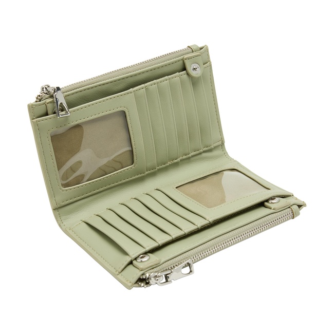 Фото ракурс 3 - Жіночий зелений гаманець Parfois артикул 232353 _GN FW2025