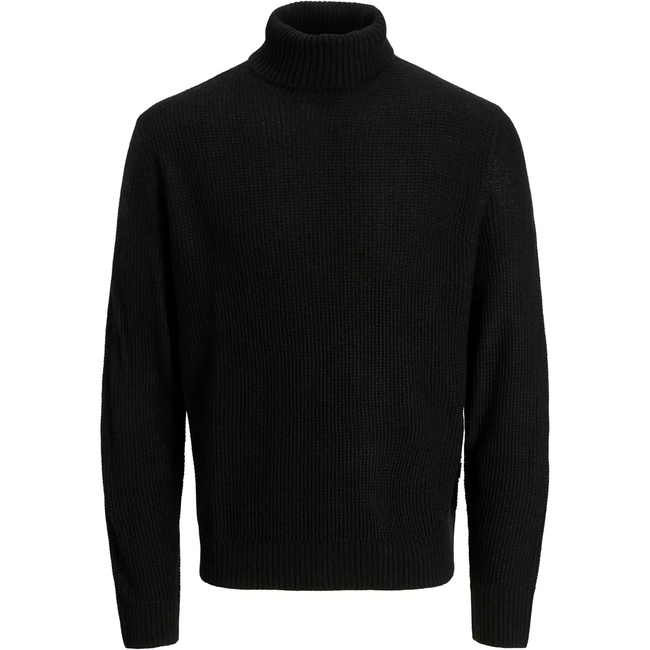 Фото ракурс 1 - Чоловічий чорний джемпер Jack & Jones артикул 12279279 Black FW2025