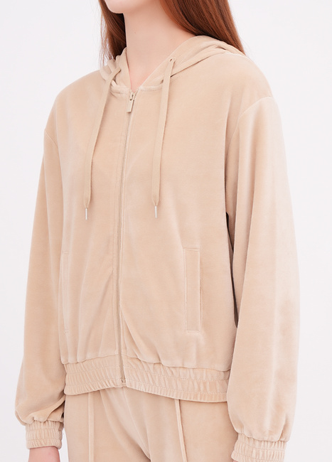 Фото ракурс 3 - Жіноча бежева олімпійка EQUILIBRI артикул W291 042 100 Beige FW2025