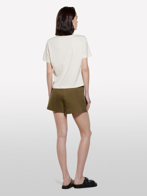 Жіноча молочна футболка Sisley артикул 35USL107H 26J 25P Фото ракурс 2 - Жіноча молочна футболка Sisley артикул 35USL107H 26J 25P