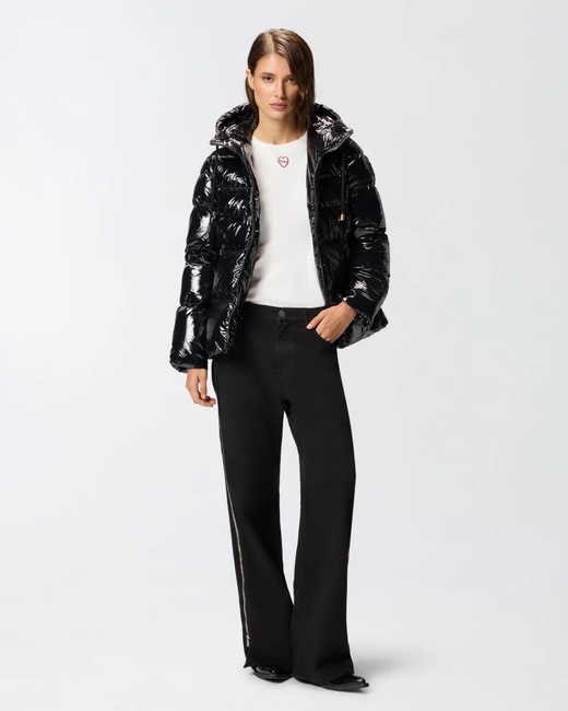 Фото ракурс 3 - Жіноча чорна куртка Pinko артикул 101597-A2P7 Z99 FW2025