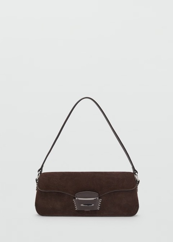 Фото ракурс 2 - Жіноча коричнева сумка Mango артикул 17022928 32 1 season