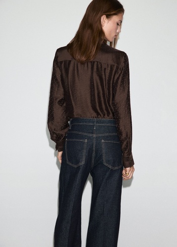 Фото ракурс 2 - Жіноча коричнева сорочка Mango артикул 17019109 30 1 season