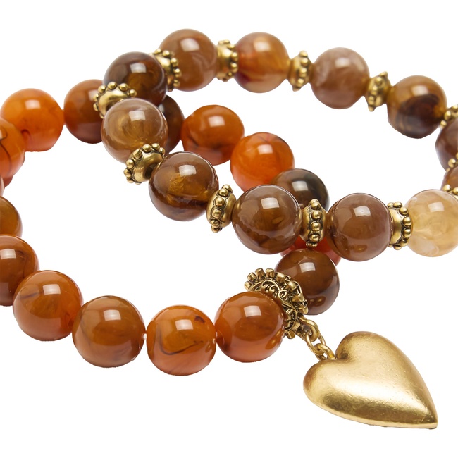 Фото ракурс 2 - Женский золотой браслет Parfois артикул 238656 _HM FW2025