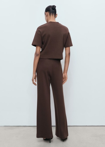 Фото ракурс 2 - Женские коричневые брюки Mango артикул 17084095 30 1 season