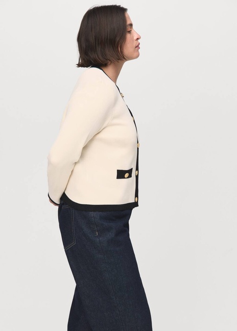 Фото ракурс 6 - Жіночий молочний жакет Mango артикул 17085821 05 1 season