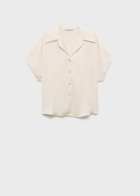 Фото ракурс 3 - Жіноча молочна сорочка Mango артикул 87007185 02 8 season