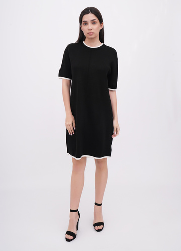 Фото ракурс 1 - Жіноча чорна сукня EQUILIBRI артикул W352 005 001 Black FW2025