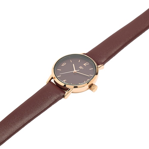 Фото ракурс 2 - Женские бордовые часы Parfois артикул 239319 _BU FW2025